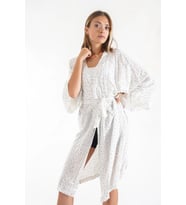 Jenny Beyaz Kadın Kimono (ATLANTİK-SOHO ANTRASİT)