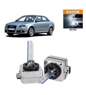 Audi A4 2004-2008 Xenon D1S / D1R 6000K Beyaz HID Xenon Ampul 2 Adet