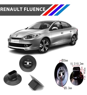 OTOZET Renault Fluence Bagaj ve Davlumbaz Klipsi 100 Adetli Paket