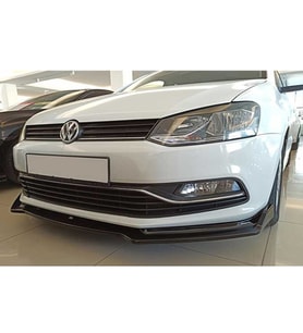 Vw Polo Mk5 Ön Tampon Lip Piona Black 3 Prç 2009 2010 2011 2012 2013 2014 2015 2016 2017