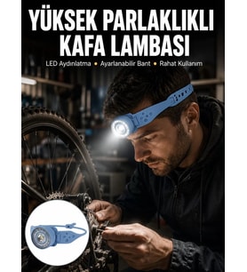 Hafif ve Taşınabilir Kamp Kafa Lambası Ayarlanabilir Işık Yeni Nesil