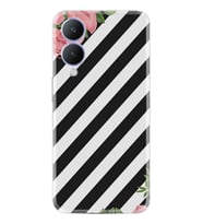 Vivo Y17S Kılıf Resimli Desenli Baskılı Silikon Strip Flowers 2 1409