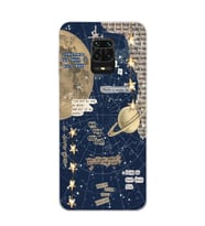 Redmi Note 9 Pro / 9s Uyumlu Gezegen Aesthetic Tasarımlı Şeffaf Telefon Kılıfı