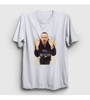 Presmono Unisex Beyaz Yo Bitch Jesse Pinkman Breaking Bad T-Shirt 313191tt