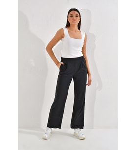 9292933 İkiiplik Cepli Bol Paça Pantolon FUME (Füme)