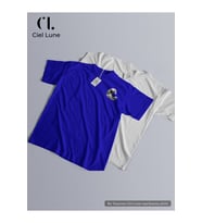 Nevermind Unisex Dark Vave Tasarım Oversize Tshirt (Mavi)