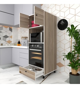 Kenzlife fırın dolabı kamile crd 162*60*56 mutfak çekmeceli ayaklı banyo kiler ofis