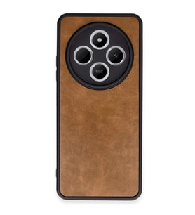 Xiaomi Redmi 14c Kılıf Aras Deri Kapak - Taba