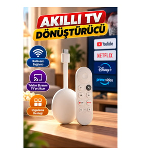 Kablosuz Akıllı TV Dönüştürücü – Uygulama Destekli Medya Aktarım Cihazı