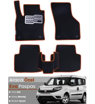FİAT DOBLO (2010-2022) Uyumlu EVA Paspas Tam Set–Araca Özel,Su Geçirmez,Kolay Montaj