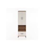 Hyperion Dolap 5 Raflı Tek Çekmeceli 2 Kapaklı 60x44x195 Çam-Aytaşı
