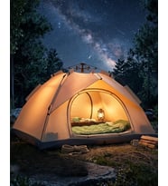 Çift Katmanlı Kamp Çadırı Otomatik Kurulum Suya Dayanıklı Outdoor Çadır