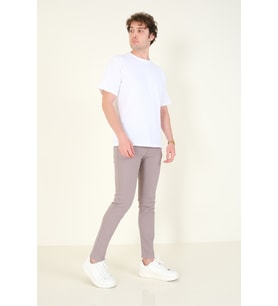 Giyim Dünyası Erkek 5 Cep Slim Fit Kot Pantolon Gri