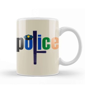 Police Gift İdea Funny Saying Quote Kupa Bardak Porselen