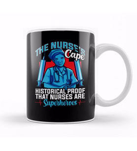 The Nurses Cape Proof That Nurses Are Superheroes Kupa Bardak Porselen