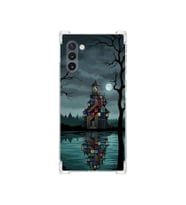 PrintiFy Samsung Galaxy Note10 ile Uyumlu Simya Serisi Gölge Ve Cam Tasarımlı Uv Baskılı Köşe Korumalı Antişok Kılıf