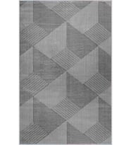 Eliana Home Baskılı, Yıkanabilir Kaymaz Taban Salon Halısı LNA1088 100x150 cm (Gri)