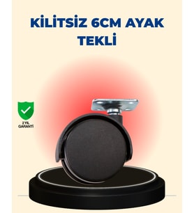 Masa ve Sehpa İçin 6 cm Kilitsiz Ayak Tekli