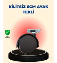 Masa ve Sehpa İçin 6 cm Kilitsiz Ayak Tekli
