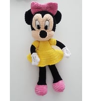 Minnie Mouse Amigurumi Organik Oyuncak