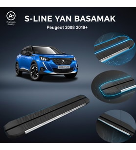 Peugeot 2008 S-Line Premium Krom Yan Basamak 2019 Sonrası