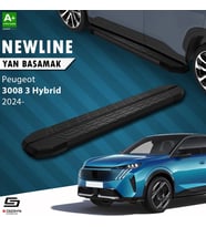 S-Dizayn Peugeot 3008 3 Hybrid NewLine Siyah Yan Basamak 183 Cm 2024 Üzeri A+ Kalite