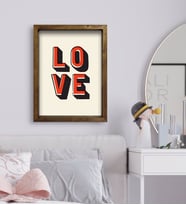 BK Gift Yatak Odası Konseptli Doğal Masif Ahşap Çerçeveli Tablo-7