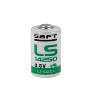 Saft LS 14250 3.6V 1/2 AA Size  Lithium Pil  (Li-SOCI2)