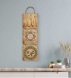 BK Gift 3 Parça İpli Ahşap Tablo Seti-11