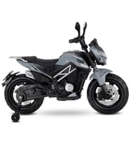 447 Motocross Akülü Motorsiklet 12V Gri