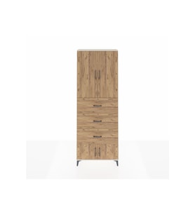 Arges Dolap 3 Raflı 3 Çekmeceli 4 Kapaklı 88x30x243 Aytaşı-Çam