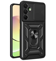 Galaxy A56 Kılıf Pars Lens Yüzüklü Silikon - Siyah