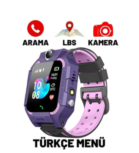 Y78 Çocuk Konum Takipli Akıllı Saat, Sim Kart ve SOS Özellikli, Mor