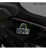 Motosiklet Saygı Hologram Motosiklet Sticker Oto Araba Etiket Renkli Yapıştırma Çıkartma 15 x 13 Cm