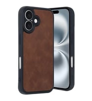 Apple iPhone 16 Kılıf Aras Deri Kapak - Taba