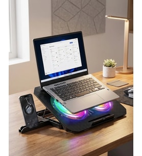 Rgb Fanlı Laptop Soğutma Standı Usb Girişli Notebook Yükseltici