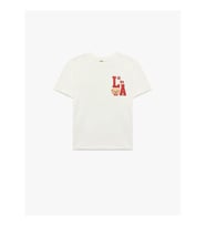 Koton Ayıcık Baskılı Ekru Kız Çocuk T-Shirt 6SKG10270AK