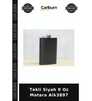 Özel Üretim Ceplik Aksesuar Erkek Hediye Tekli Siyah 9 Oz Matara Alk3897