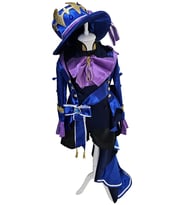 Yetişkin Genshin İmpact Furina Cosplay Anime Kostümü