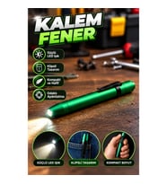 Cep Tipi LED Kalem Fener – Klipsli Kompakt Tasarım ve Odaklı Aydınlatma