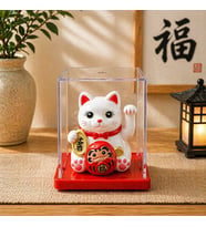 Şans Getiren Altın Kedi Biblo Maneki Neko Dekoratif Figür Feng Shui Mini