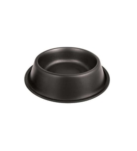 ASR-FP-16 Düz Siyah Çelik Mama Kabı 16 Oz