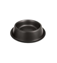ASR-FP-16 Düz Siyah Çelik Mama Kabı 16 Oz