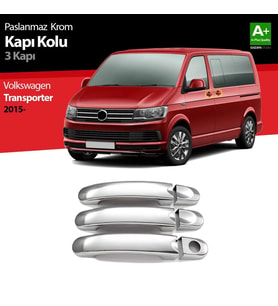 Drs Tuning T6 Uyumlu Transporter Krom Kapı Kolu 3 Kapı 2015 Üzeri