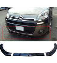 Citroen Berlingo Ön Lip Parlak Siyah 3 Prç Kırılmaya Dayanıklı ABS 2009 - 2017