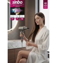Sinbo SHD 1726 Saç Kurutma Mak. 1600W BLDC Turbo Motor, 3 Hız 4 Sıcaklık Ayarlı, 360°Manyetik Başlık
