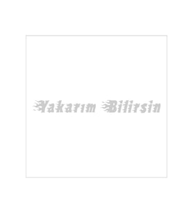 Yakarım Bilirsin Oto Sticker Beyaz 30*3 Cm