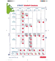 331223 A4 defter, kareli, kenar boşluklu, 26 satır, 10'lu siyah paket