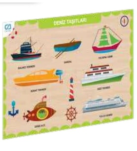 Ahşap Deniz Taşıtları Eğitici Set