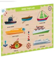 Ahşap Deniz Taşıtları Eğitici Set